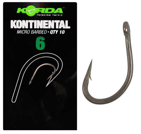 Korda - Hame&ccedil;ons Kontinental Hook Micro Barbed - Korda