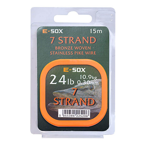 Drennan - 7 Strand Stainless Pike Wire - 15m - E-Sox