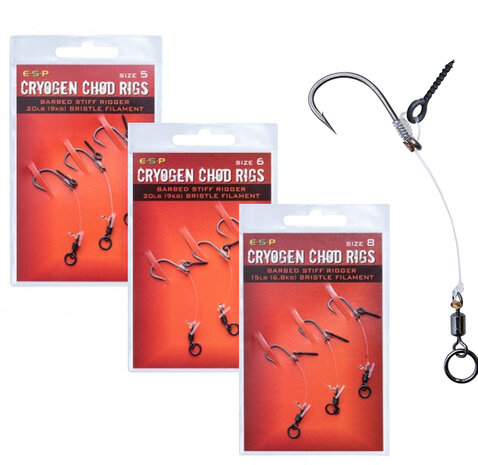 ESP - Hame&ccedil;ons montes Cryogen Chod Rigs Barbed - ESP