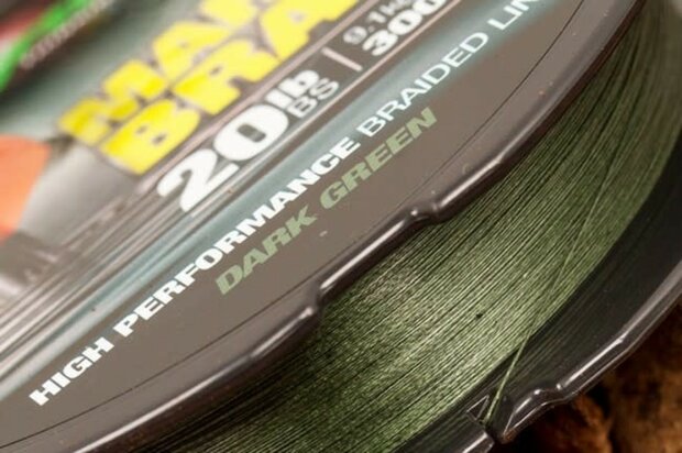 Korda - Fil tress&eacute; Marker Braid Dark Green 20lb - 300m - Korda