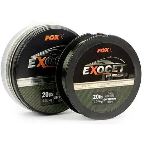Fox Carp - Lijn nylon Exocet Pro Monofilament Lo-Vis Green - 1000m - Fox Carp