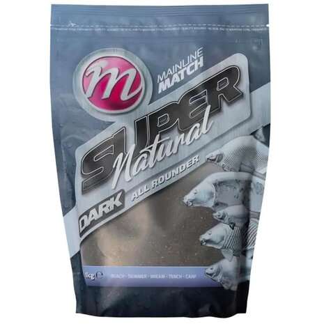 Mainline -  Match Super Natural Dark All Rounder Mix 1kg - Mainline