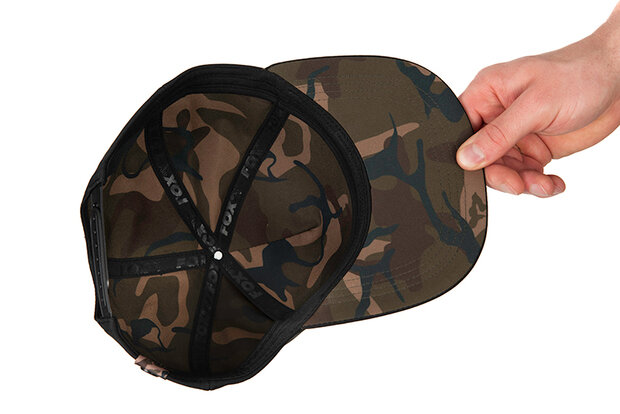 Fox Carp - Black / Camo Snapback Cap - Fox Carp