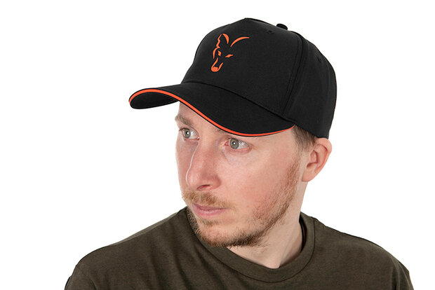 Fox Carp - Collection Baseball Cap Black &amp; Orange - Fox Carp