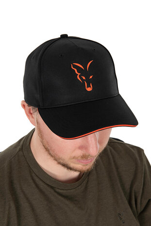 Fox Carp - Collection Baseball Cap Black &amp; Orange - Fox Carp