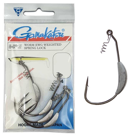 Gamakatsu - EWG Weighted Hooks Spring-Lock - Gamakatsu