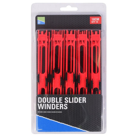 Preston - Double Slider Winders 18cm Red - Preston