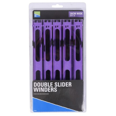 Preston - Double Slider Winders 26cm Purple - Preston