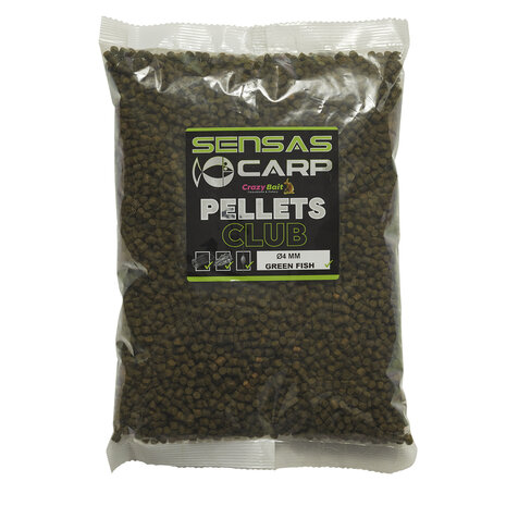 Sensas - Pellets Club Green Fish - 1kg - Sensas