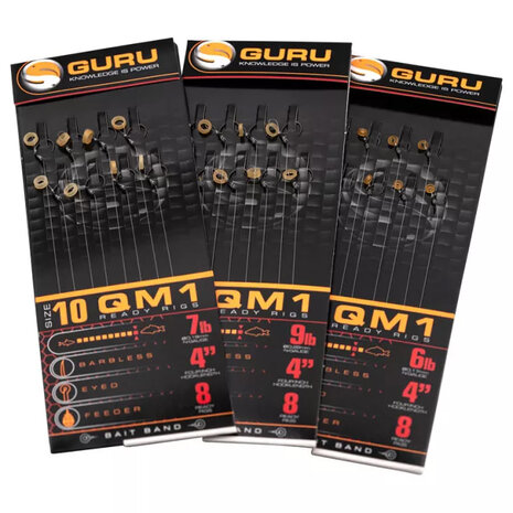 Guru - Onderlijn QM1 Bait Bands 4&quot; - 10cm - Guru
