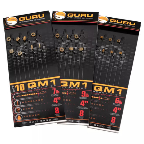 Guru - Onderlijn QM1 Bait Bands 4&quot; - 10cm - Guru