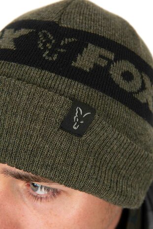 Fox Carp - Bonnet Beanie Green / Black - Fox Carp