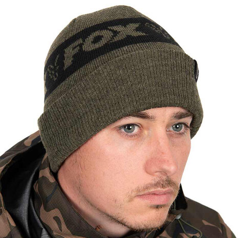 Fox Carp - Muts Beanie Green / Black - Fox Carp