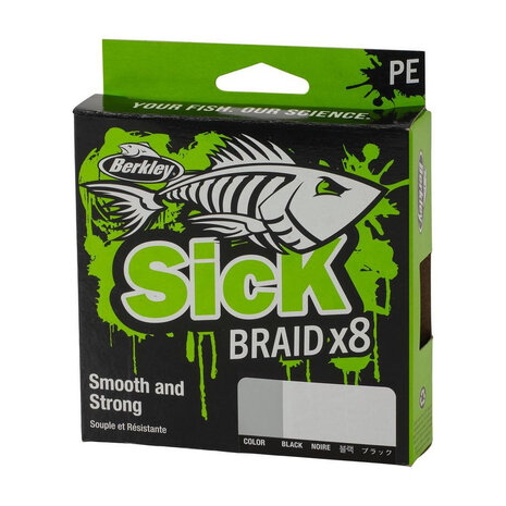 Berkley - Fil tress&eacute; Sick Braid Black - 150m - Berkley