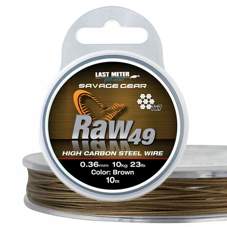 Savage Gear - Staaldraad High Carbon Brown Steel Wire Raw49 - Savage Gear