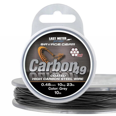Savage Gear - Staaldraad High Carbon Steel Grey Wire Raw49 - Savage Gear