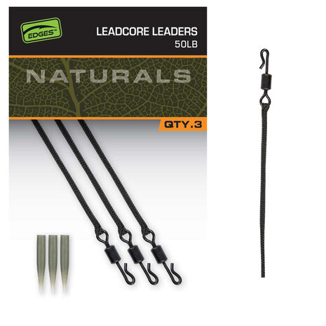 Fox Carp - End Tackle Naturals Leadcore Leaders x 3 - Fox Carp