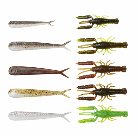 Savage Gear - Softbaits Dropshot Academy Kit Mixed Colours - 36 stuks - Savage Gear