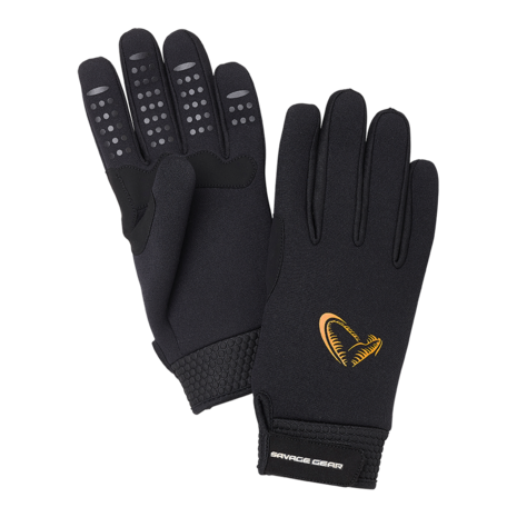 Savage Gear - Des gants Neoprene Stretch Glove Black  - Savage Gear