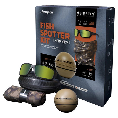 SPRO - Limited Edition Deeper Fish Spotter Kit - Deeper Smart Sonar Chirp+ 2- SPRO