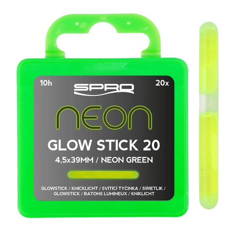 SPRO - Glow Sticks Neon Green 20 stuks - SPRO