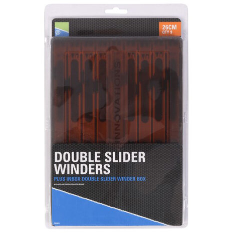 Preston - Double Slider Winders 26cm Orange in a box - Preston