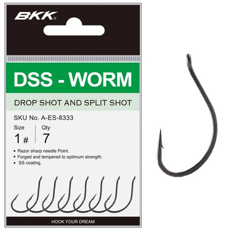 BKK - Haken Predator DSS Worm Dropshot Hook - BKK