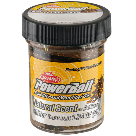 Berkley - App&acirc;ts d&#039;imitation Powerbait Natural Scent Glitter Trout Bait Anise - Berkley