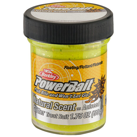 Berkley - App&acirc;ts d&#039;imitation Powerbait Natural Scent Glitter Trout Bait Anise - Berkley