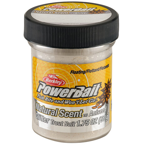 Berkley - App&acirc;ts d&#039;imitation Powerbait Natural Scent Glitter Trout Bait Anise - Berkley