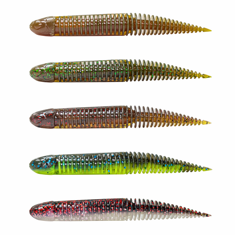 Savage Gear - Ned Dragon Tail Slug Clear Water Mix - Savage Gear