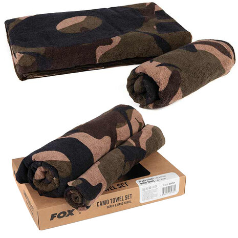 Fox Carp - Camo beach / hand towel box set - Fox Carp