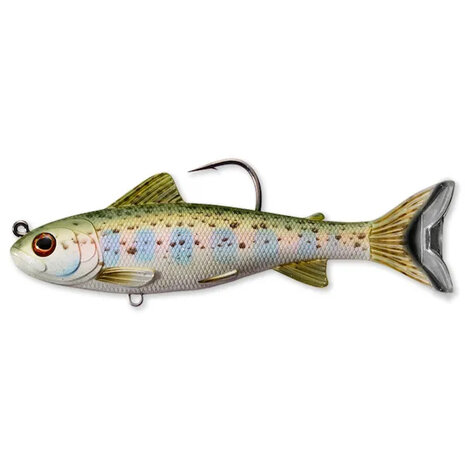 Live Target - Trout Parr Swimbait Silver/Olive 10,9cm - 21gr - Live Target