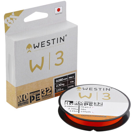 Westin - W3 8-Braid Dutch Orange 135m - Westin