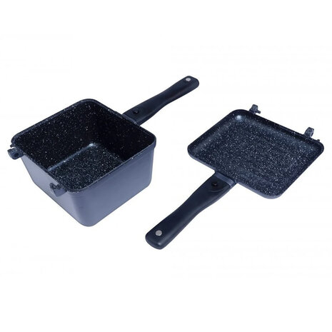 Ridgemonkey - Connect Deep Pan &amp; Griddle Granite Edition - Ridgemonkey