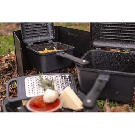 Ridgemonkey - Connect Deep Pan &amp; Griddle Granite Edition - Ridgemonkey