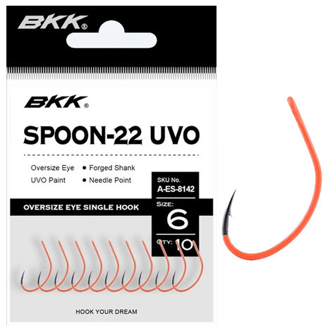 BKK - Haken Trout Spoon-22 UVO Hook - BKK