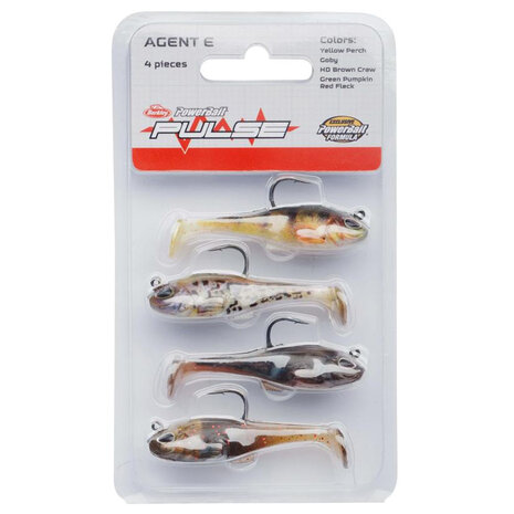 Berkley - Pulse Agent E Softbait 4-Pack 8cm - 14g - Berkley