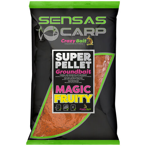 Sensas - Amorce Super Pellet Groundbait Magic Fruity - Sensas