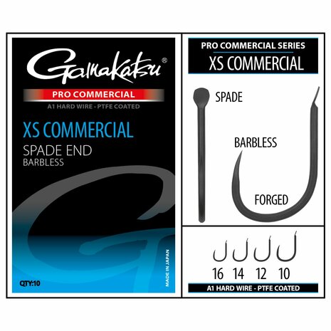 Gamakatsu - Haken PRO-C XS Commercial Spade PTFE BL - Gamakatsu
