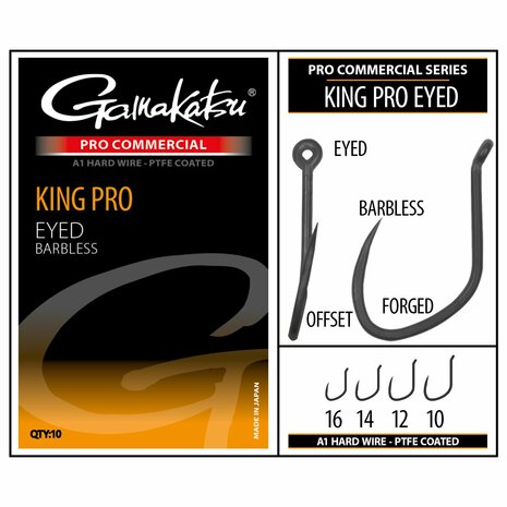 Gamakatsu - Hame&ccedil;ons PRO-C King Pro Eyed A1 PTFE BL - Gamakatsu