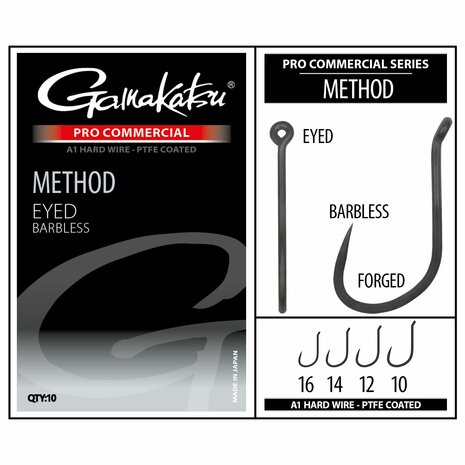 Gamakatsu - Hame&ccedil;ons PRO-C Method Eyed A1 PTFE BL - Gamakatsu