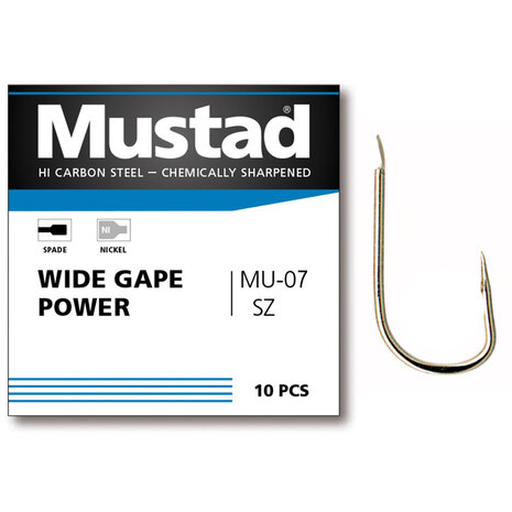 Mustad - Hame&ccedil;ons Mustad MU08 Wide Gape super Power - Mustad
