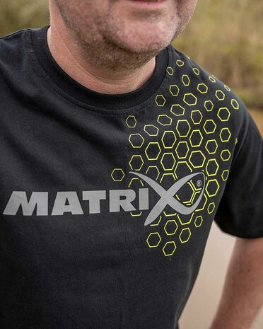 Matrix - Hex Print T-Shirt Black  - Matrix