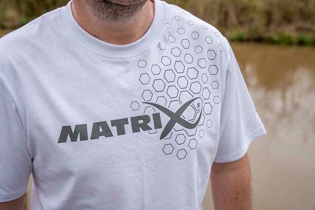 Matrix - Hex Print T-Shirt White - Matrix