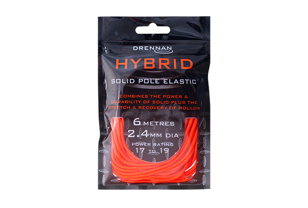 Drennan - Volle elastiek Hybrid Solid Pole Elastic / 6m - Drennan