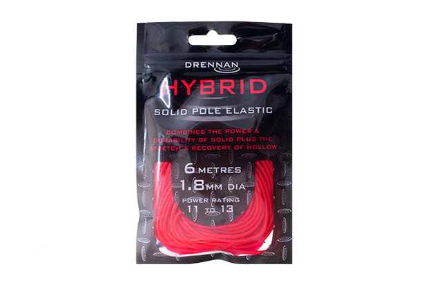 Drennan - Volle elastiek Hybrid Solid Pole Elastic / 6m - Drennan