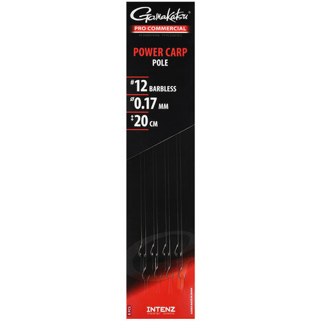 Gamakatsu - Onderlijn Power Carp Pole Rigs Barbless 20cm - Gamakatsu