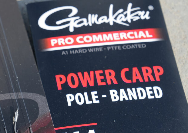 Gamakatsu - Hame&ccedil;on montes Power Carp Pole Banded Rigs Barbless 20cm - Gamakatsu