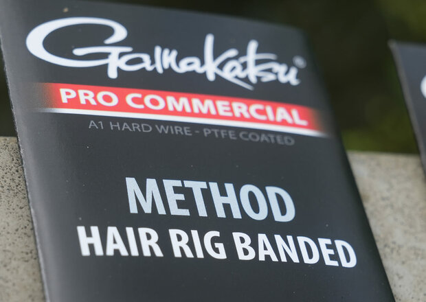 Gamakatsu - Onderlijn Method Hair Rig Banded Barbless 10cm - Gamakatsu